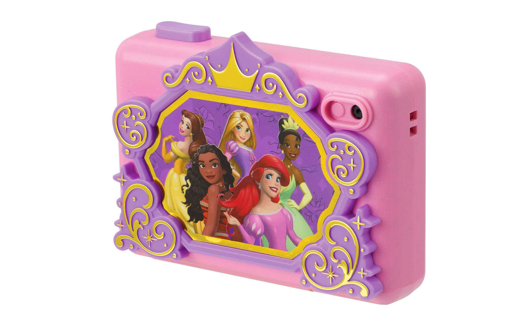 Disney Princess digital camera for kids with colorful design and graphics featuring popular princesses, perfect for ages 3 and up