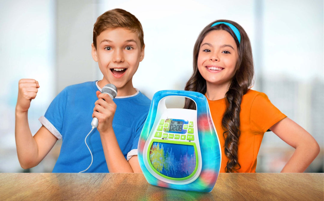 Bluetooth Karaoke Machine for Kids - Blue - eKids