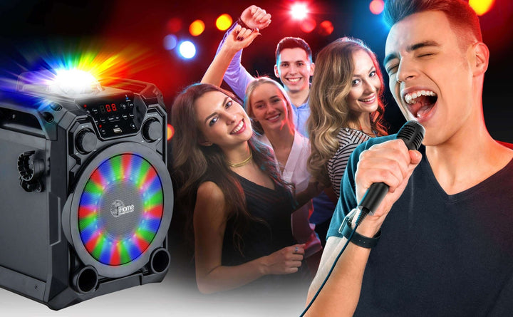 Bluetooth Karaoke Machine with Party Lights - eKids