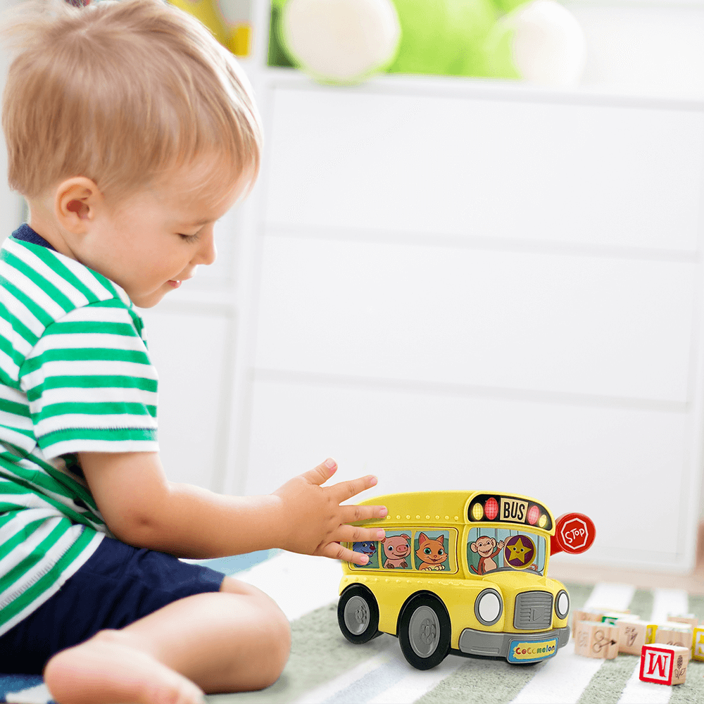 Cocomelon Musical Toy School Bus for Toddlers - eKids