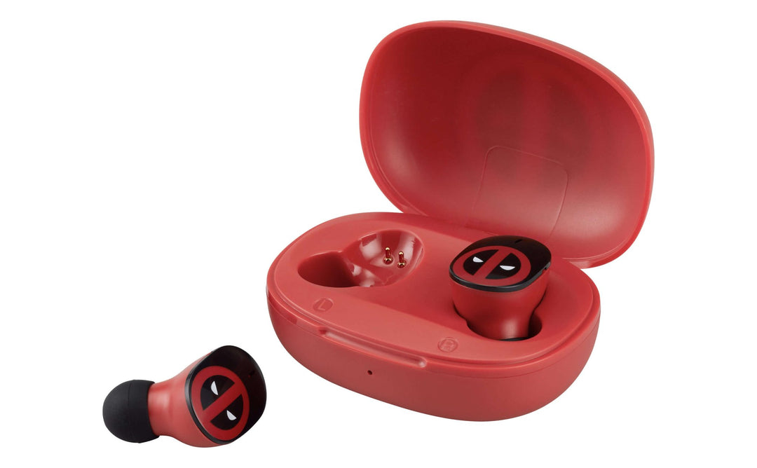 Marvel Deadpool Bluetooth True Wireless Earbuds with Charging Case - eKids