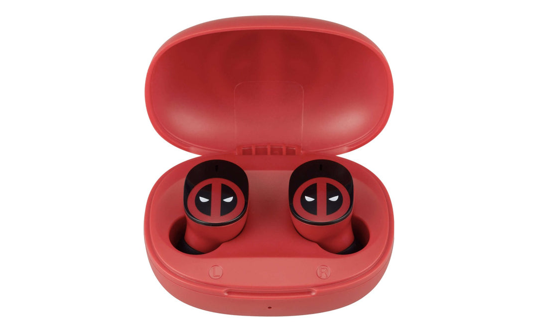 Marvel Deadpool Bluetooth True Wireless Earbuds with Charging Case - eKids