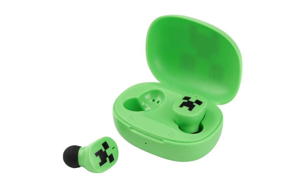 Minecraft Bluetooth True Wireless Earbuds with Charging Case - eKids