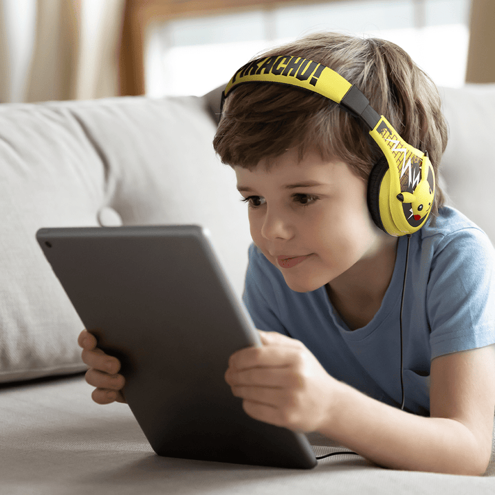 Pokemon Pikachu Wired Headphones for Kids - eKids