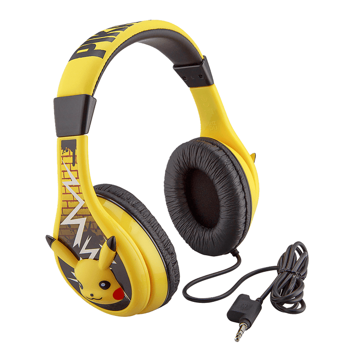 Pokemon Pikachu Wired Headphones for Kids - eKids