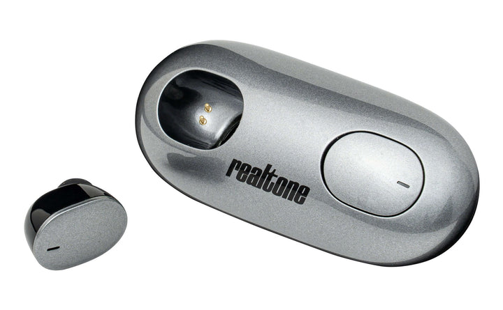 Realtone Wireless Earbuds with Charging Case - Gray - eKids