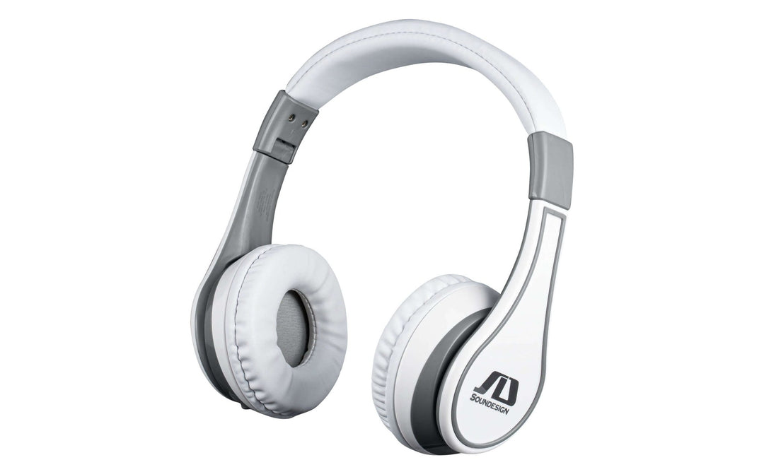 Soundesign Bluetooth Headphones with Microphone - White - eKids