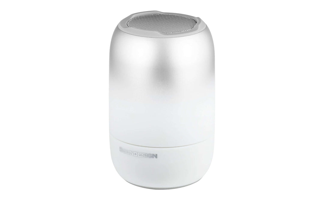 Soundesign Bluetooth Speaker, Splashproof Portable Speaker – White - eKids