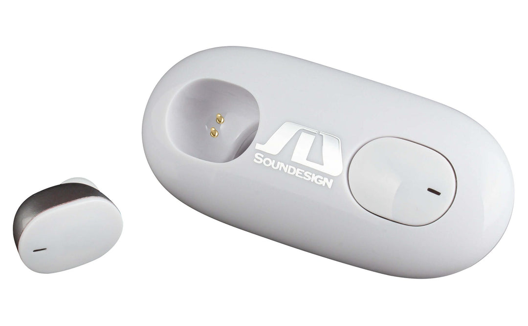 Soundesign Wireless Earbuds with Charging Case - White - eKids