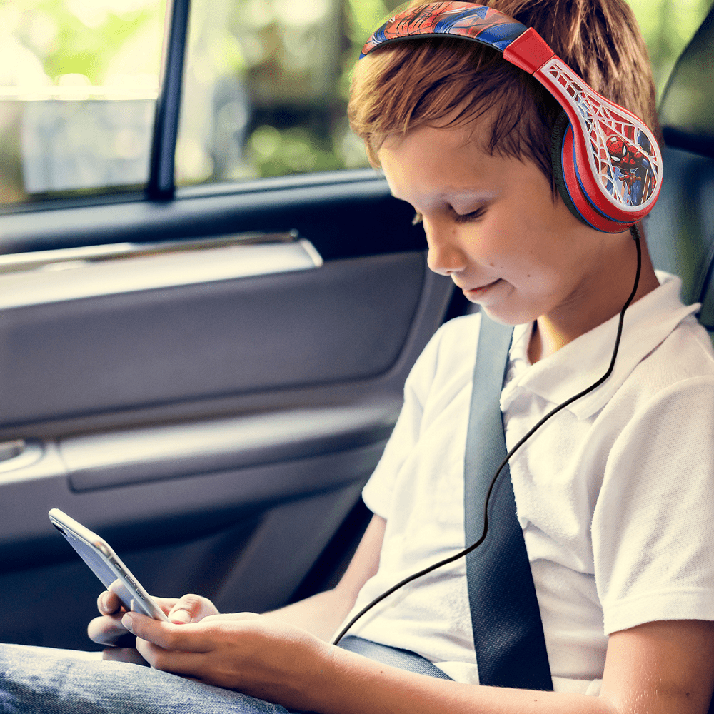 Spiderman Wired Headphones for Kids - eKids