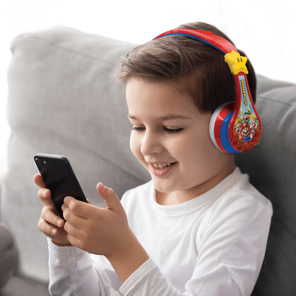 Super Mario Bluetooth Headphones for Kids - eKids