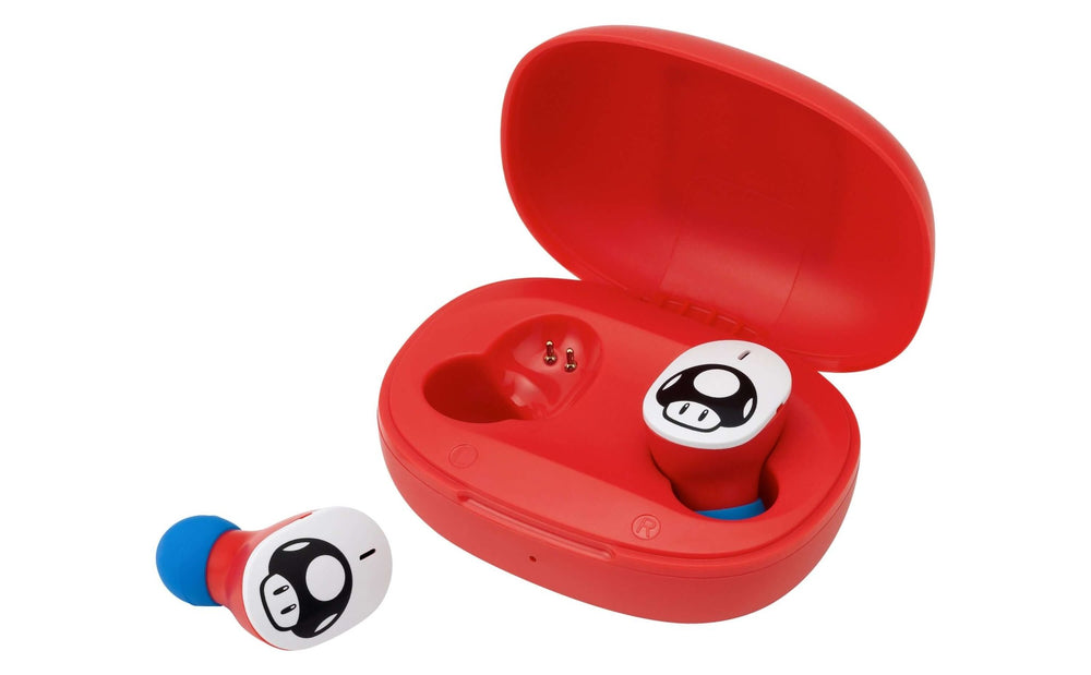 Super Mario Bluetooth True Wireless Earbuds with Charging Case - eKids