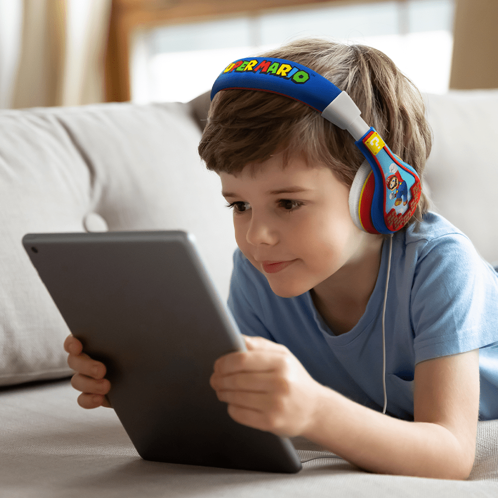 Super Mario Wired Headphones for Kids - eKids