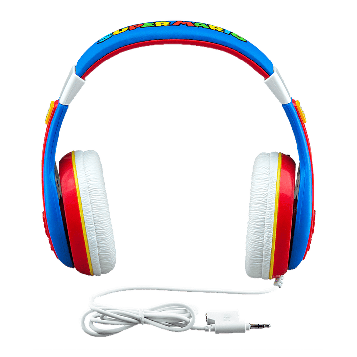 Super Mario Wired Headphones for Kids - eKids