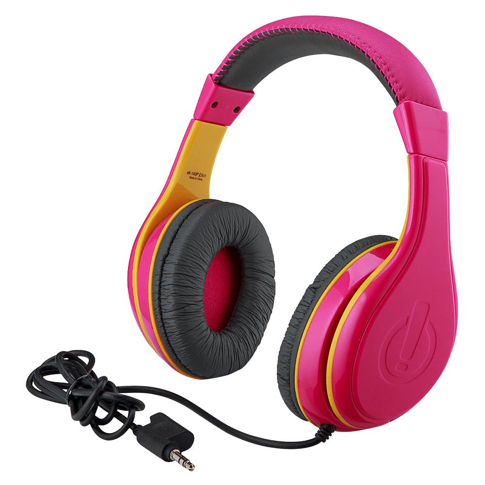 Wired Headphones for Kids Pink - eKids