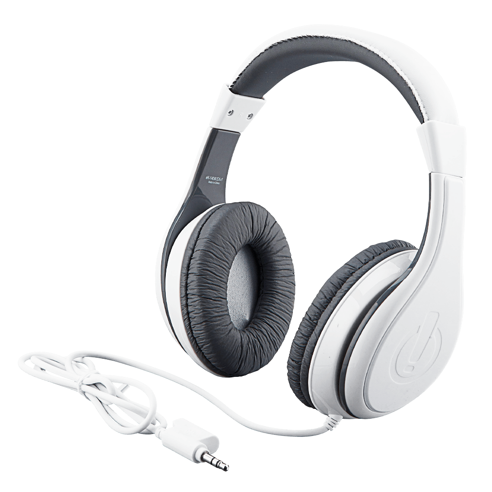 Wired Headphones for Kids White - eKids