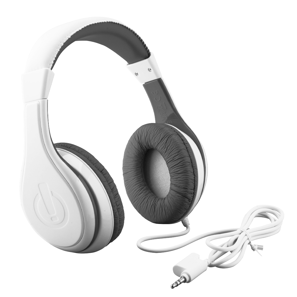 Wired Headphones for Kids White - eKids