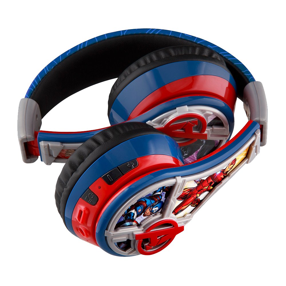eKids Marvel Avengers - Auriculares Bluetooth para niños, auriculares  inalámbricos con micrófono, incluye cable auxiliar, reducción de volumen